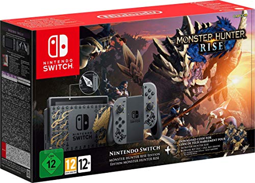 Nintendo Monster Hunter Rise Edition console de jeux portables 15,8 cm (6.2') Wifi Noir, Gris