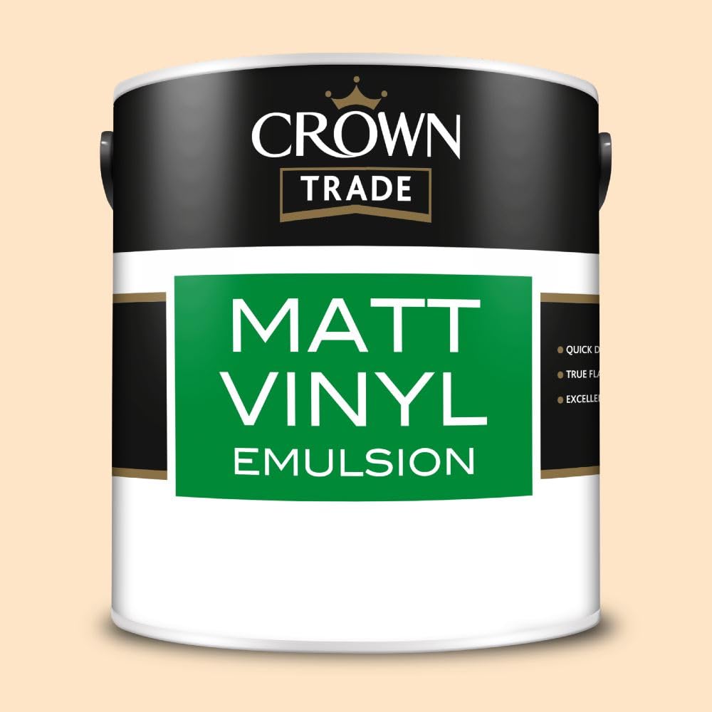 Crown Trade Vinyl Matt Mixed Colour - Soft Cream  / 2.5l