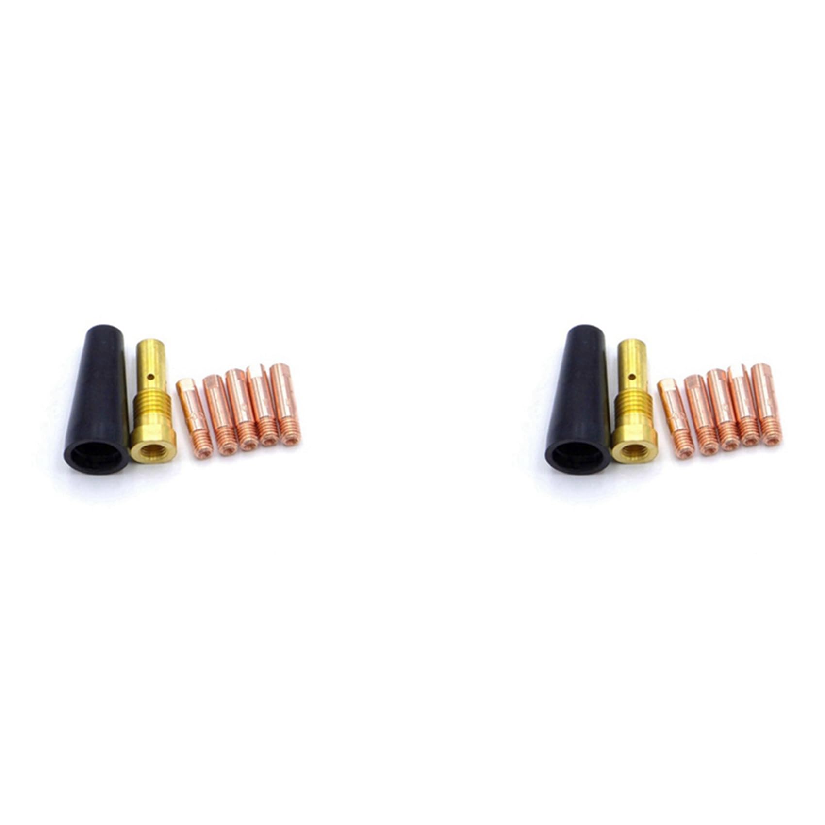 Aundhegrtt 14Pcs Gasless Nozzle Tips for FC90 Flux-Cored Wire Feed 0.8mm FC90 MIG Welder Welding Tools