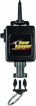 Gear Keeper Scuba Dive Light & Underwater Camera Retractor - Retractable Tether to Keep Scuba Gear Secure & Accessible - Snap Clip Mount & QC-II Split Ring - Scuba Diving Accessories - Made in USA