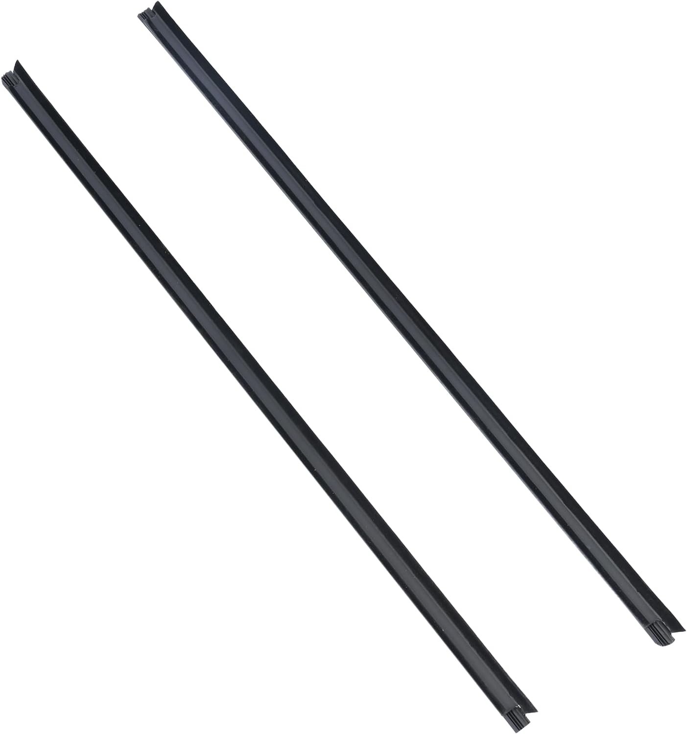 2PCS Front Weatherstrip Window Molding Trim Seal Fit for Dodge Ram 1500 2500 3500 1994-2002 Replace 55275504AC 55275504AB 55275504AA Outer Door Window Trim Seal Belt