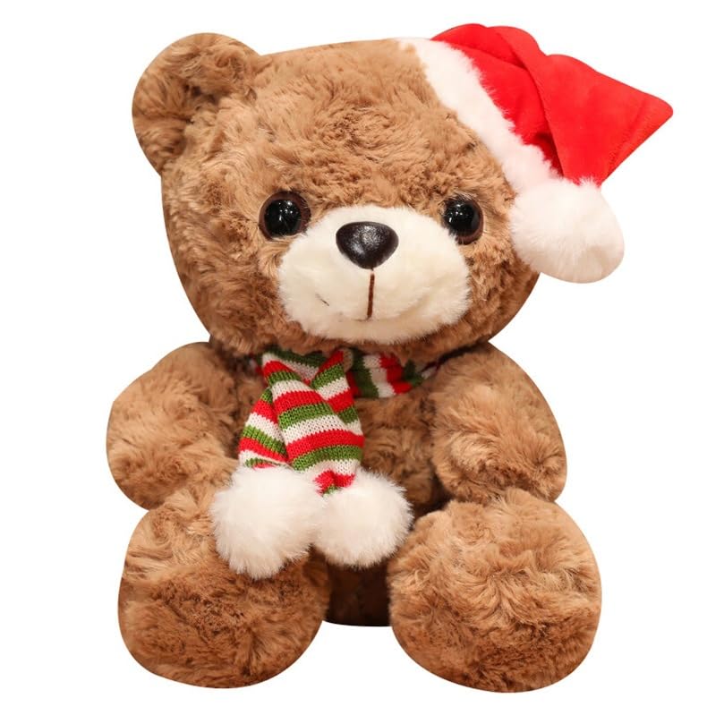 Weihnachtsmann Teddybär, 30 Cm, Plüsch, Mit Abnehmbarem Weihnachts-Outfit – Perfektes Kuscheltier & Geschenk Für Weihnachten