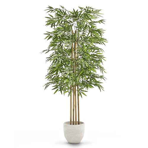 Maia Shop 1137 Bambú Cañas Naturales, Elaborados Con Los Mejores Materiales, Ideal Para Decoración De Hogar, Árbol, Planta Artificial (150 Cm), Mixtos