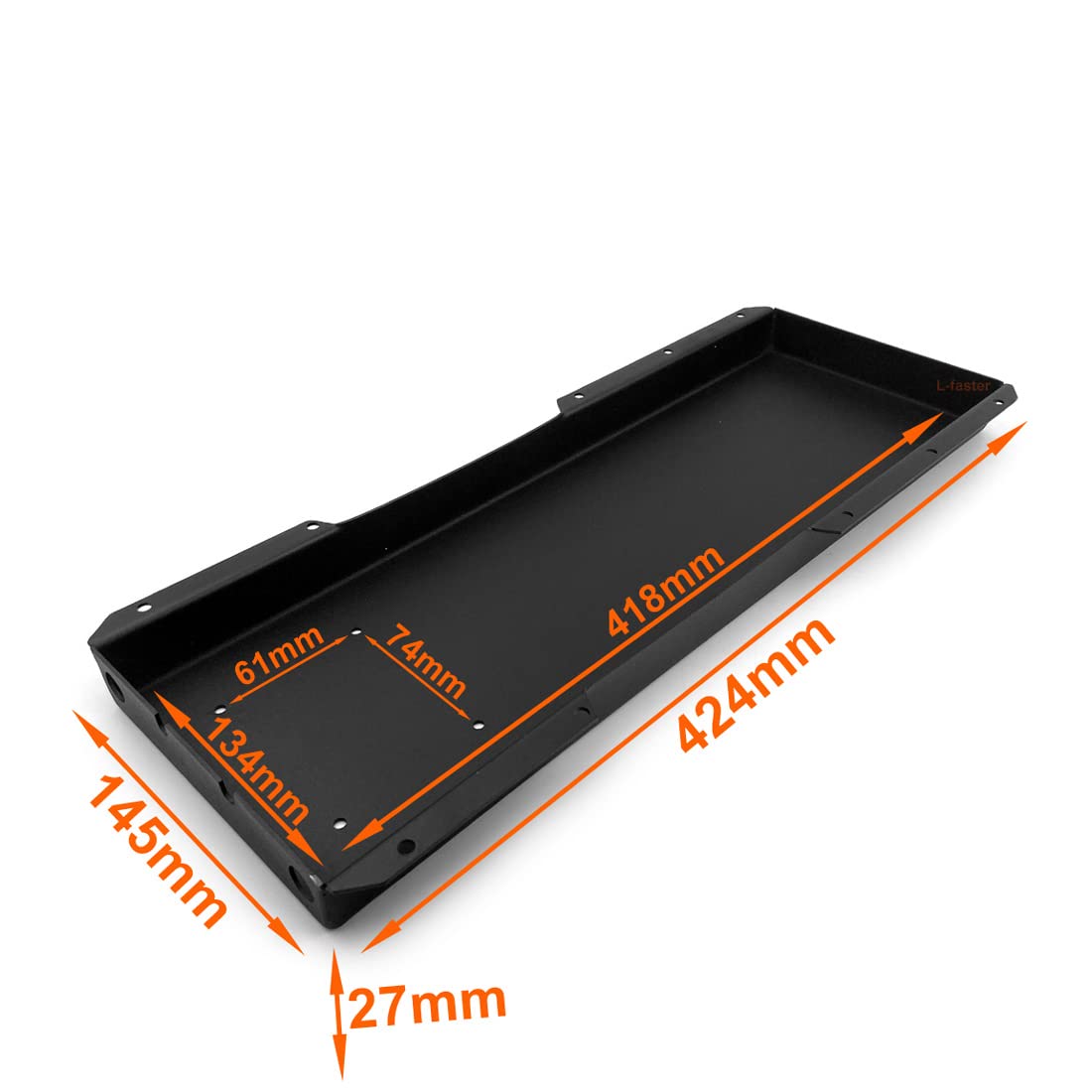 L-faster 10S 7S 6S litowo-czarne metalowe pudełko można umieścić 30 szt. 18650 ogniw do deskorolki elektrycznej