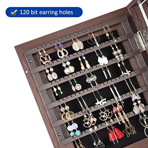 Fifor Full Length Hanging Mirror, Jewelry Armoire Cabinet, Wall-Mount/Door-Hanging Armoire, Lockable Makeup Storage Organizer,For Bedroom, Porch, Hallway #TOP4