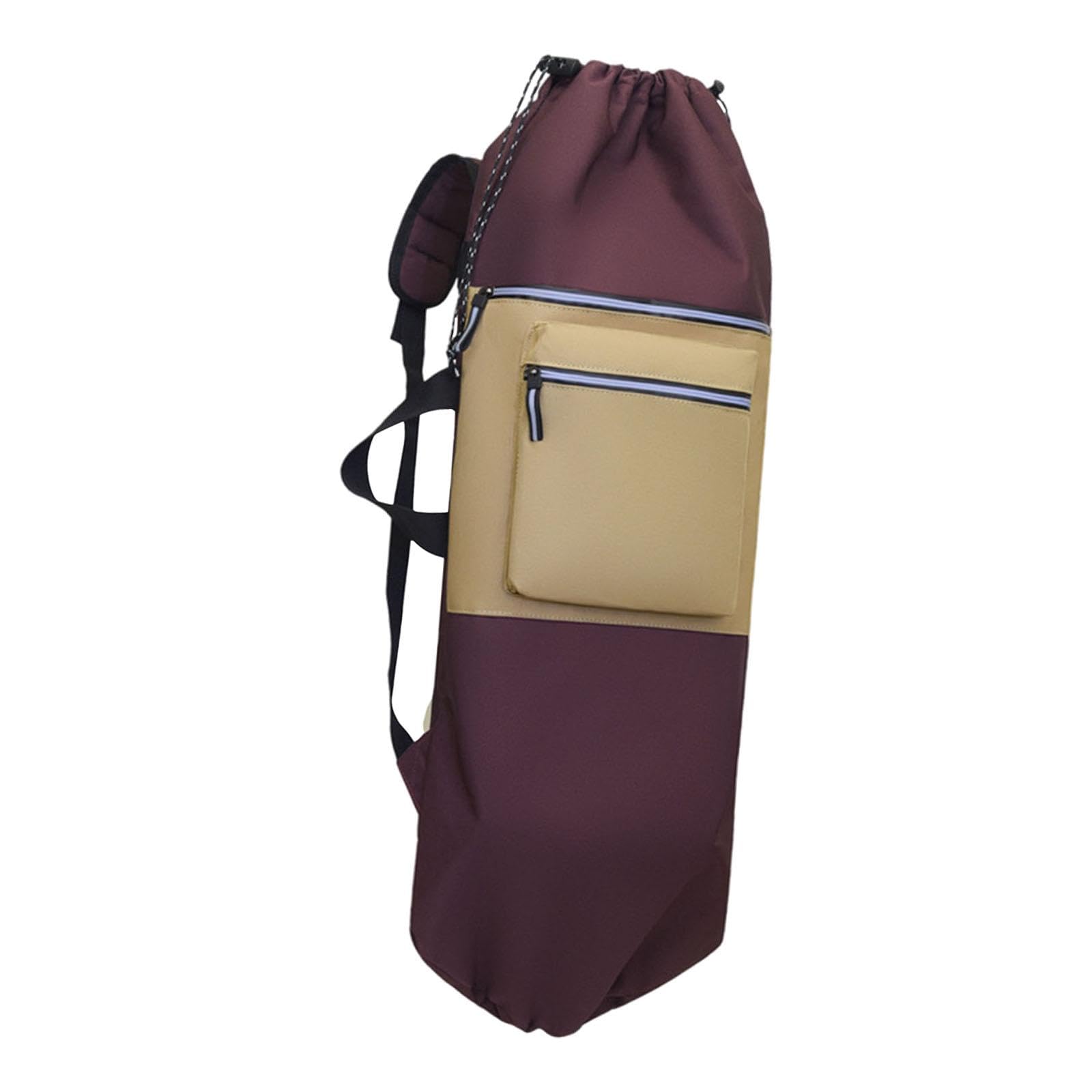 Sac à Dos de Skateboard avec Grande Capacité de Transport, Sacoche Bandoulière en Tissu Oxford, Pliable et Réfléchissante, Idéale pour Les Activités D