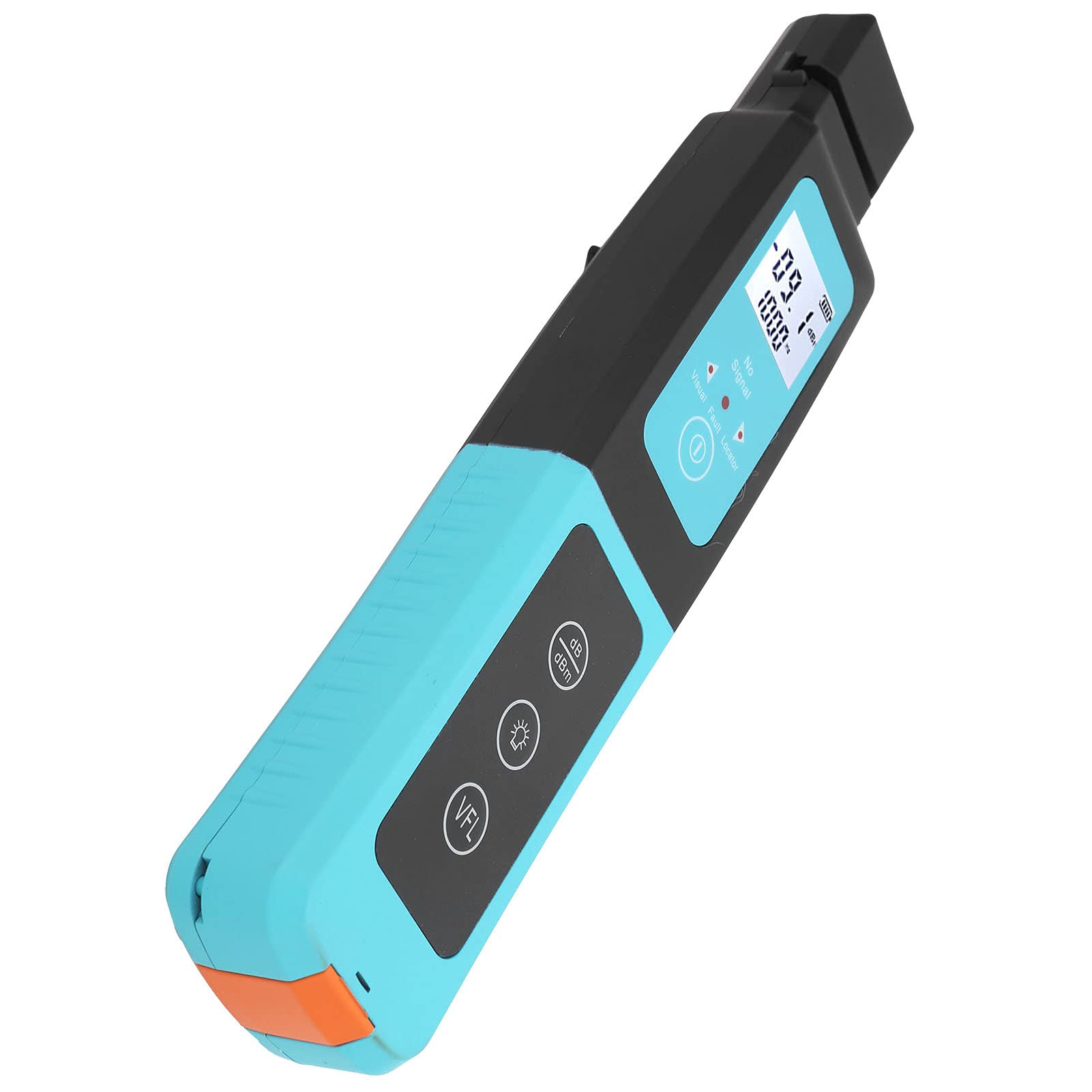 AUA - Identificador de fibra óptica 40, localizador de fallas de fibra portátil de alta sensibilidad, probador universal monomodo multimodo con aviso de zumbador e indicador LED