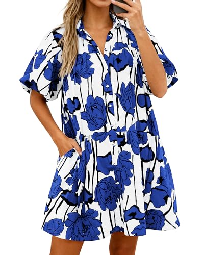 75% Off PRETTYGARDEN Women's Puff Sleeve Mini Dress - Image 2