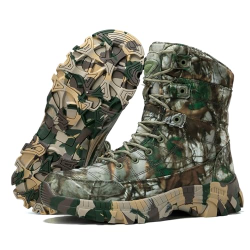 Military Boots for Men 8 Inches Lightweight Army Motorcycle Combat Boots3