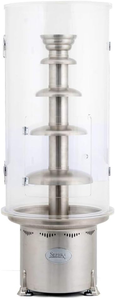 Sephra Hygiene, Wind and Sneeze Guard. Masterfully Crafted for The Sephra's 34" & 44" Chocolate Fountains. 360 Degrees of Beautiful Acrylic Protection from The Wind and Airborne Contamination.