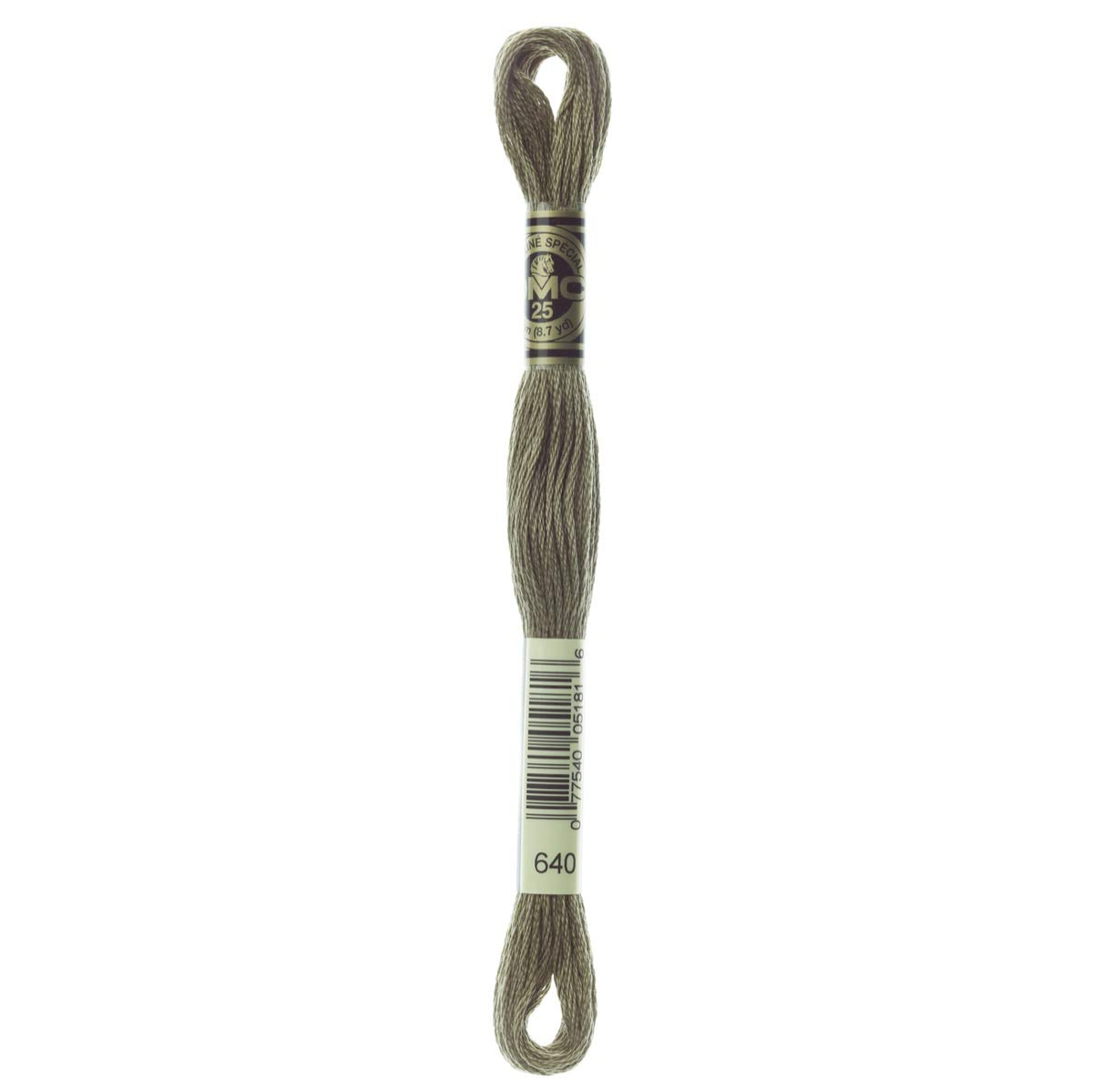 DMC Embroidery Floss Mouline Stranded Cotton Thread for Hand Embroidery and Sewing - Colour No: 640-12 x 8m Skeins โ image 1