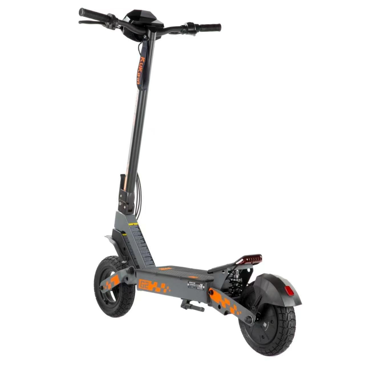 KuKirin G2 Monopattino Elettrico Adulto Pieghevole, Batteria 48V 15.6Ah, Autonomia fino a 55 km, Pneumatici Tubeless 10 Pollici, Doppio Freno a Disco, Display LED