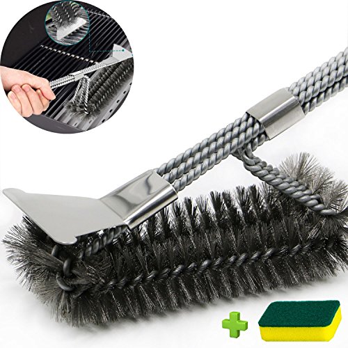 Tegollus Grill Brush, Grill Brush and Scraper