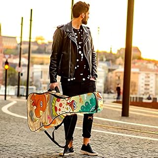 Bright Pretty Jellyfish Étui de protection rembourré pour guitare acoustique classique, Multicolore 02, 42.9×16.9×4.7 in… - Les Beatles, Paul McCartney, John Lennon, RIngo Starr, George Harrison Bright Pretty Jellyfish Étui de protection rembourré pour guitare acoustique classique, Multicolore 02, 42.9x16.9x4.7 in… – Image 6