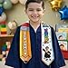 Chillever Personalized Photo Preschool Kindergarten Personalized Graduation Stole, Custom Pre-K Grad Gift, Class of 2026 Kid Sash, Little Graduate Daughter Son Gifts DS6