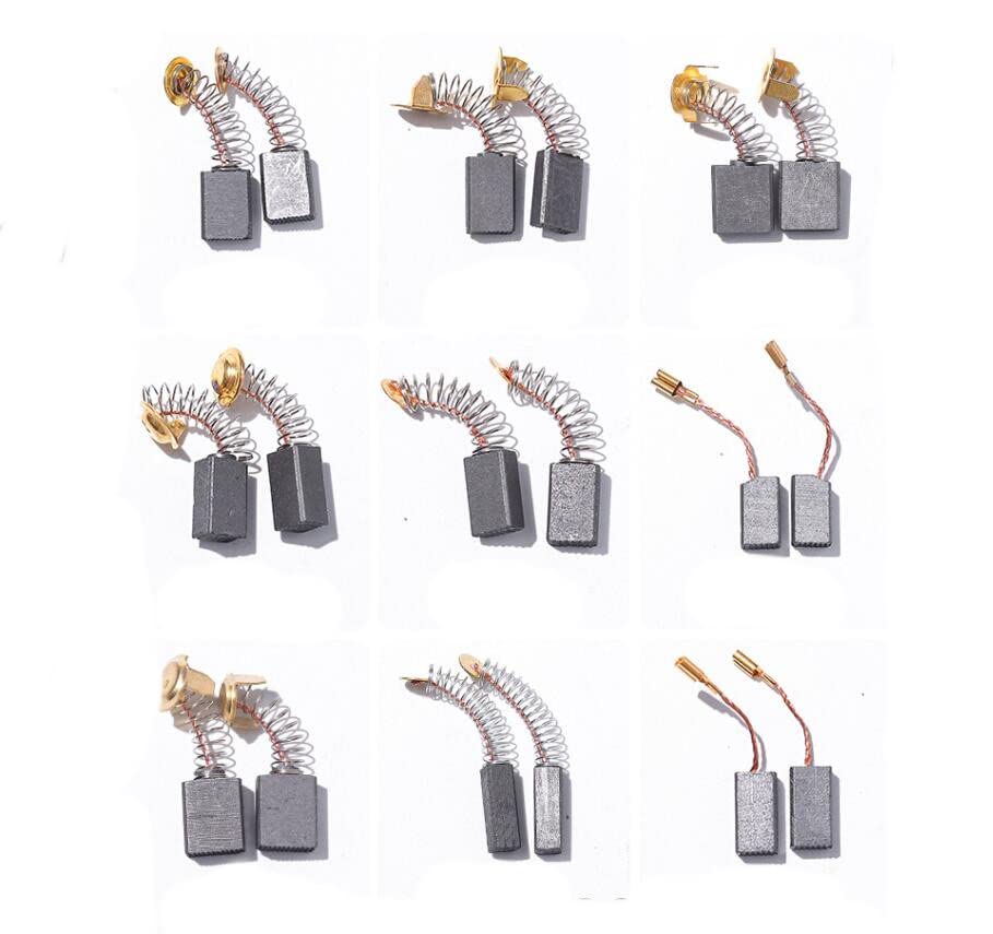 Lot De 10 Paires De Balais Carbone – 13x8x4,8mm – Pour Outillage électroportatif
