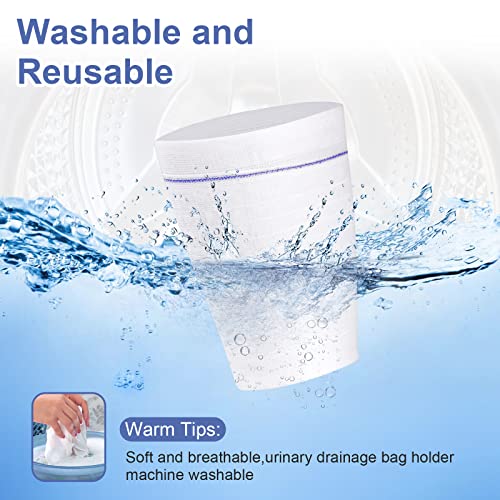 image for CARER Healthcare Incontinence Pregnancy 2 PCS Catheter Leg Bag Holder 