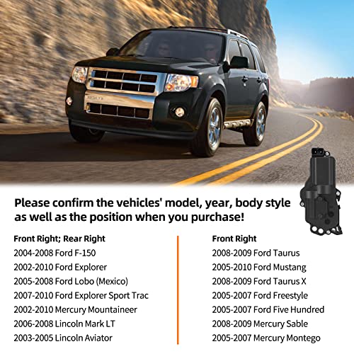 Image of SYERAL Power Door Lock Actuator Front Rear Right Passenger Side 746-162 Latch Motor Compatible with Explorer F-150 Taurus Mountaineer Sable Compatible with Lincoln Mark LT