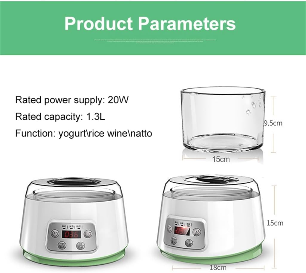 KL220V Mini Electric Yogurt Maker Automatic Leben Enzyme Fermenter Ceramic Container Cups Natto Rice Wine