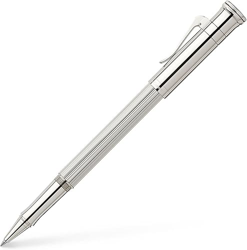 Graf von Faber-Castell - Bolígrafo clásico de punta redonda, plata de ley