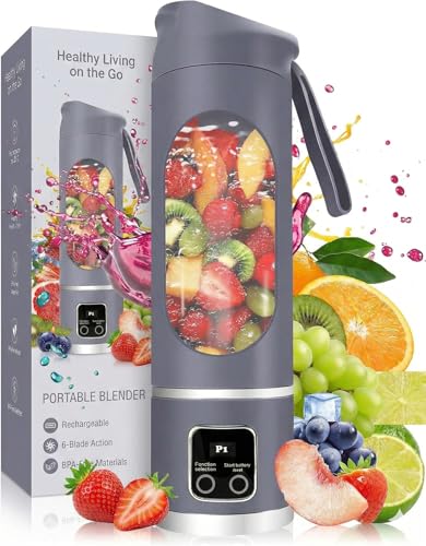 Image of 10 Blade Usb-JuicerBottle Portable Usb Juicer Electric Usb Juice Maker Mixer Bottle Blender Grinder Mixer,10 Blades Rechargeable Bottle, Shake Fruit & Vegetable, Juice Blender,Grinder (Purple)