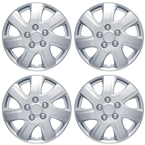 BDK Hubcaps Wheel Covers For (2006-2014) Toyota Camry 16 Inch Hubcaps Set Of 4, Snap-on Direct OEM Replacement For Toyota Camry Hubcaps 16 Inch Wheel Covers Impact-Resistant High Durability