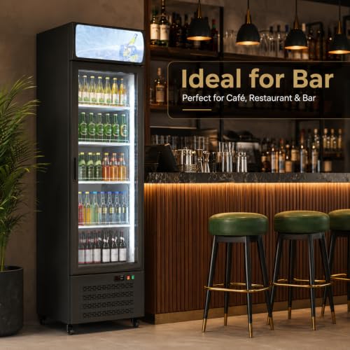 Image of Garvee Commercial Beverage Display Refrigerator 11.3Cu.Ft