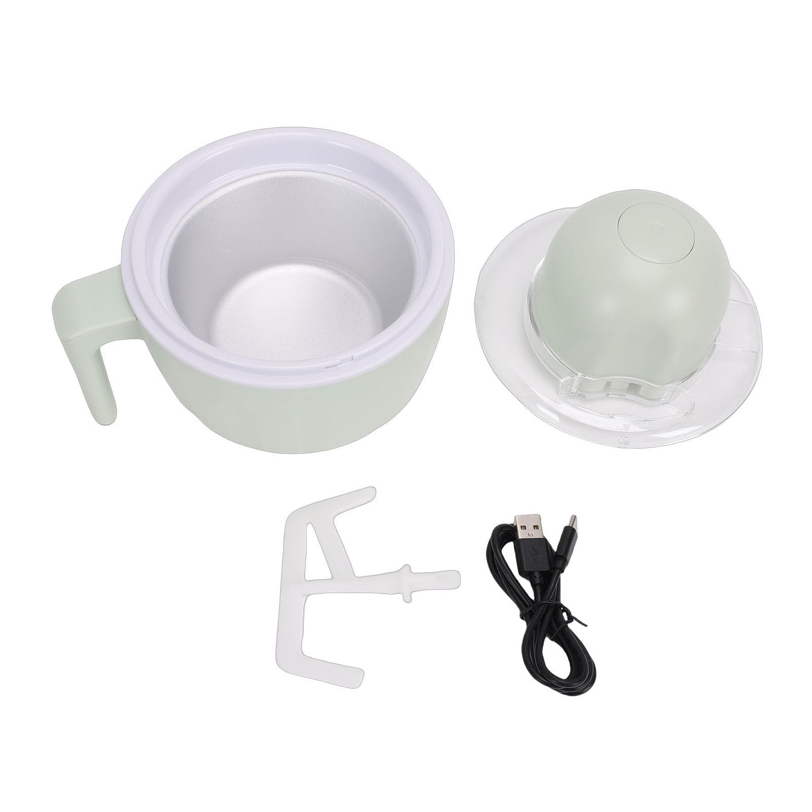 Asixxsix Gelatiera, 500 ml, elettrica, portatile, automatica, in materiale sicuro, multifunzionale, divertente, elettrodomestico da per bambini, piccole cucine