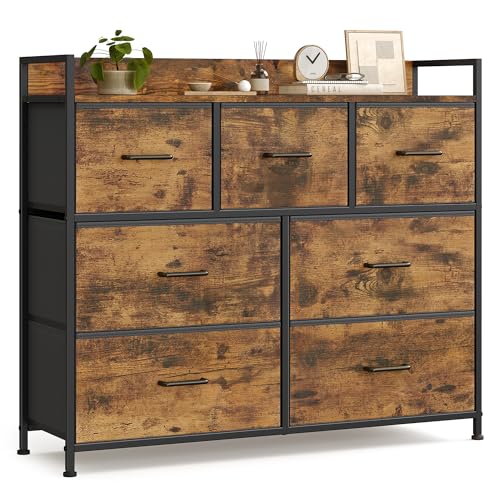 SONGMICS Cómoda Cajonera con 7 Cajones