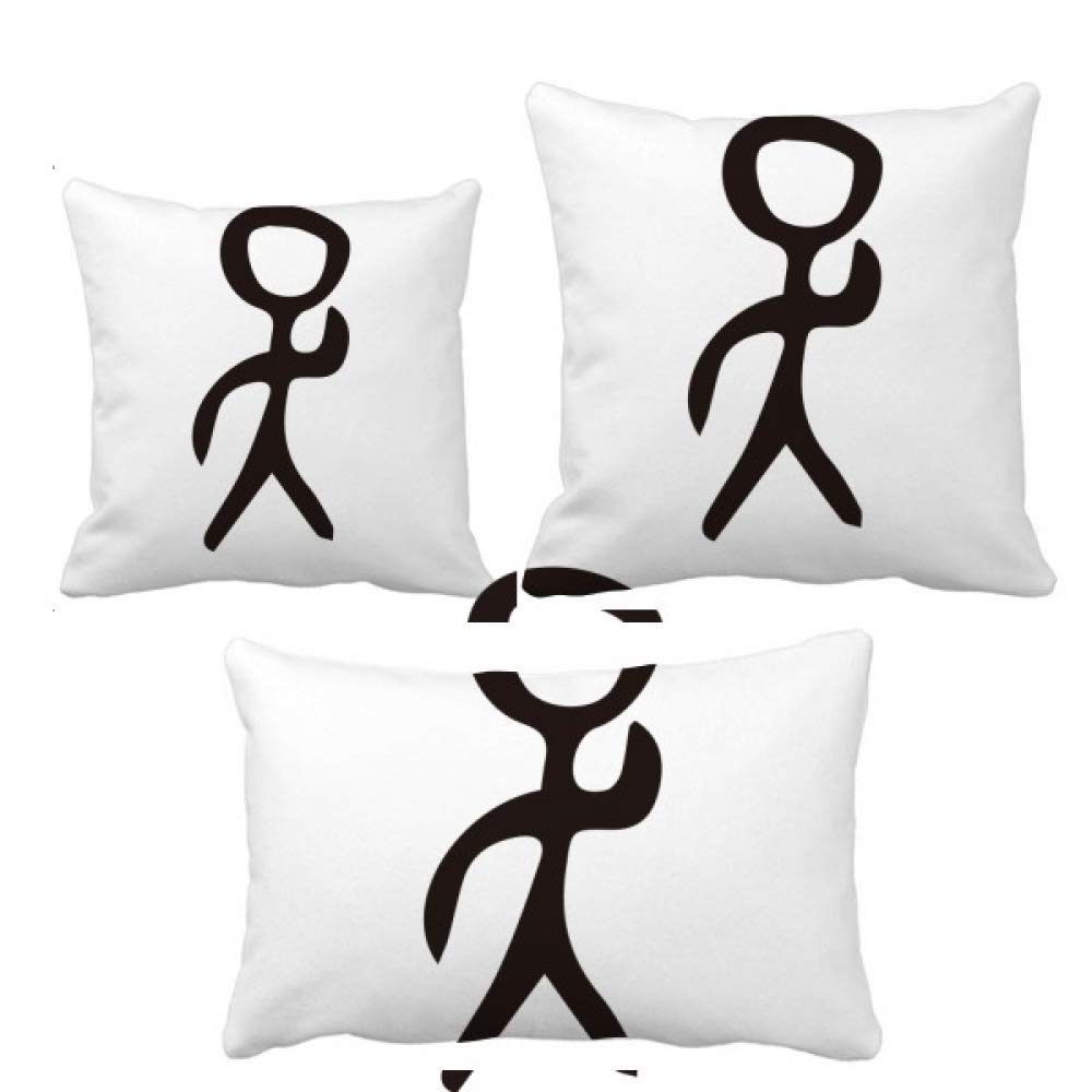 Housse de coussin Wu motif os décoration canapé maison DIYthinker