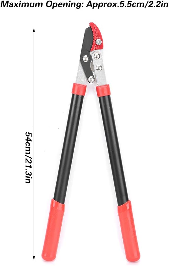 Gardening Tree Pruning Loppers Shears, Cutter Scissors Cutting Tool, Ergonomic Handle, Convenient Operation, Made of SK5 high Carbon Steel, with Barb Design, Prevent Sliding,