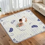 Abdtech 50x50 Baby Play Mat for Playpen - Soft & Thick Play Mat for Baby - Non-Slip Safe Baby Crawling Mats for Floor - Foldable Cushion Play Mat for Babies Toddlers Machine Washable for Easy Care