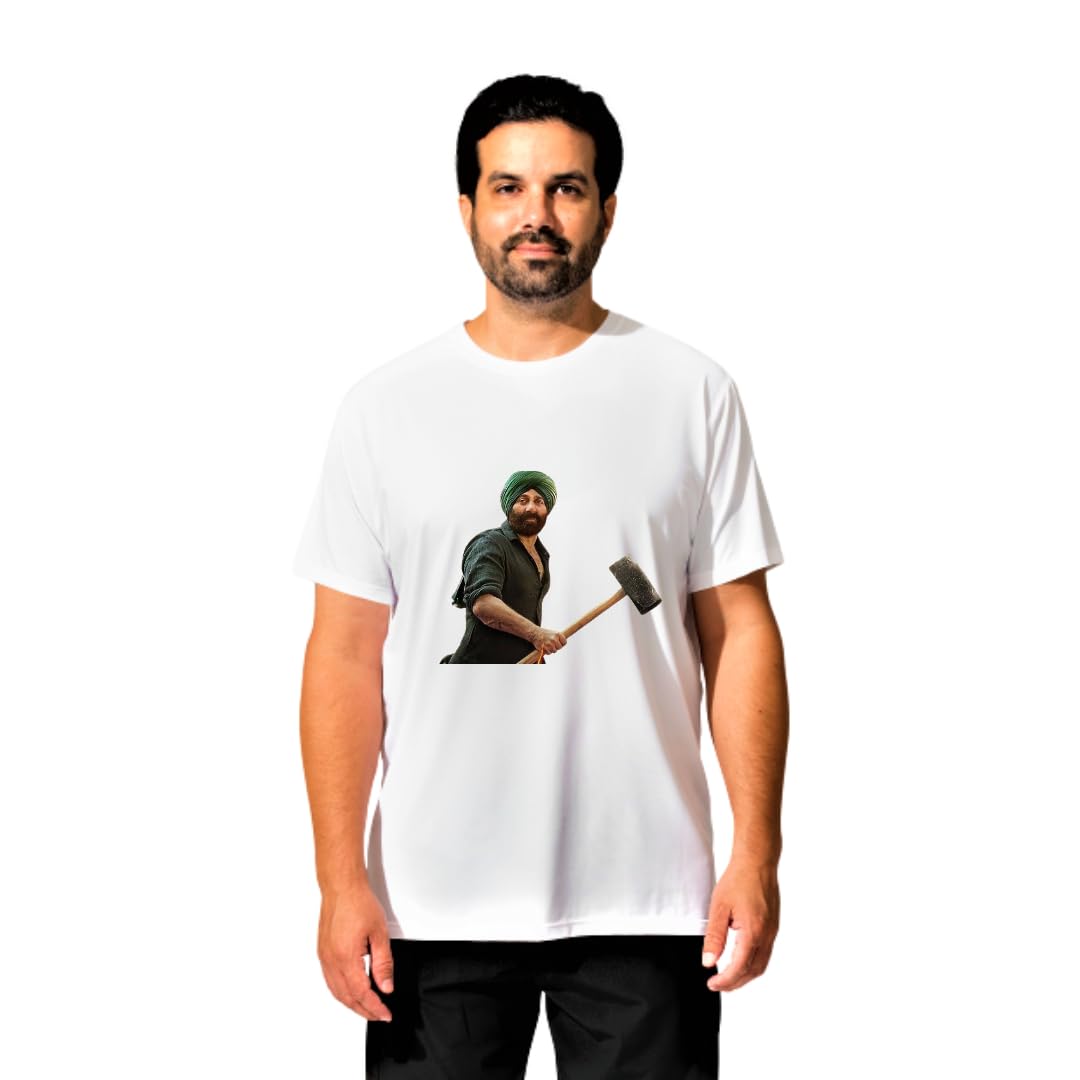 GenericGADAR Tshirt | Tara Singh | Sunny Deol | Movie | Unisex Cotton Tshirt 1