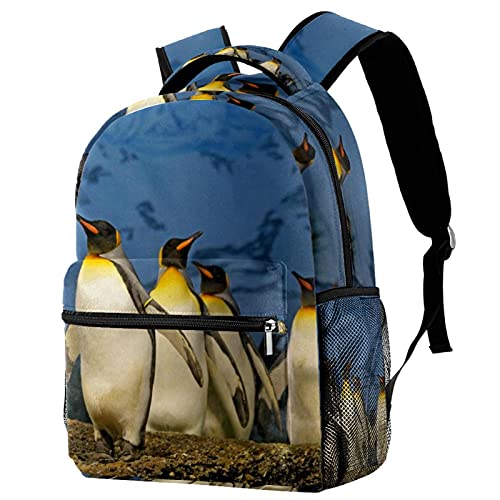 Sac à dos pingouin avec porte-bouteille pour filles et garçons