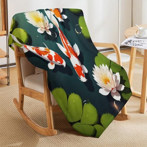 Colcha manta para sofa de tacto suave Koi 180x200 cm 5