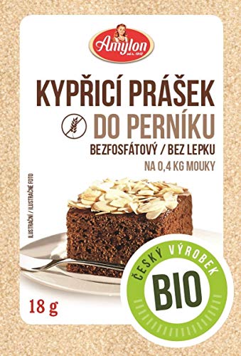 Polvo de hornear sin gluten con especias de pan de jengibre BIO 18 g - Amylon