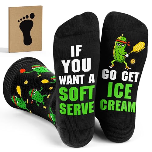 Pickleball Gifts for Women & Men - Mens Stocking Stuffers Christmas Socks Funny Socks Outdoor Sport Accessories Gifts for Pickleball Lovers Sport Gear & Stocking Stuffers