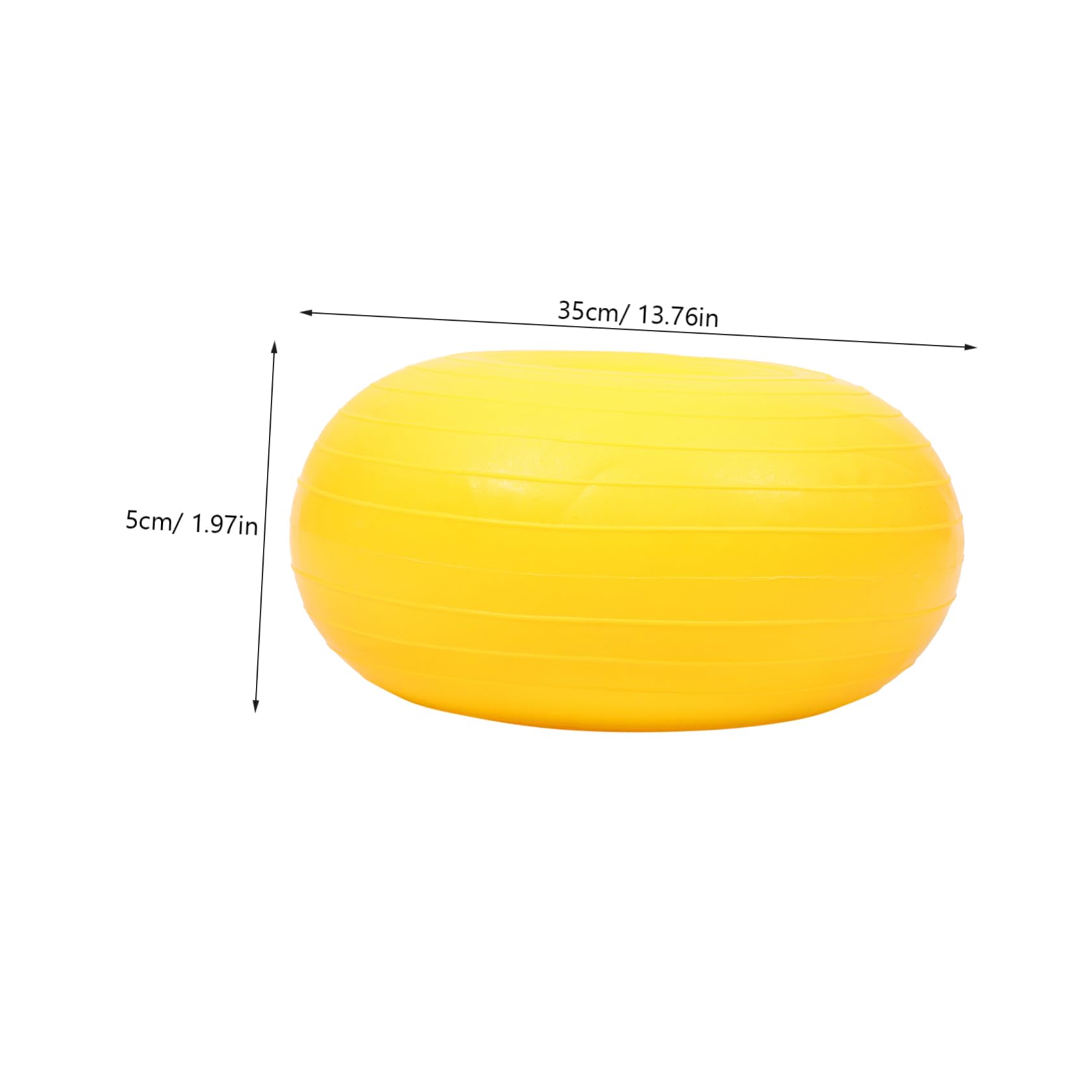 BESPORTBLE Yoga Ball Exercise Ball Yoga Accessories Workout Pilates Ball Multi-use Pilates Ball Workout Accessory Workout Core Ball Professional Pilates Ball Professional Core Ball Yellow PVC