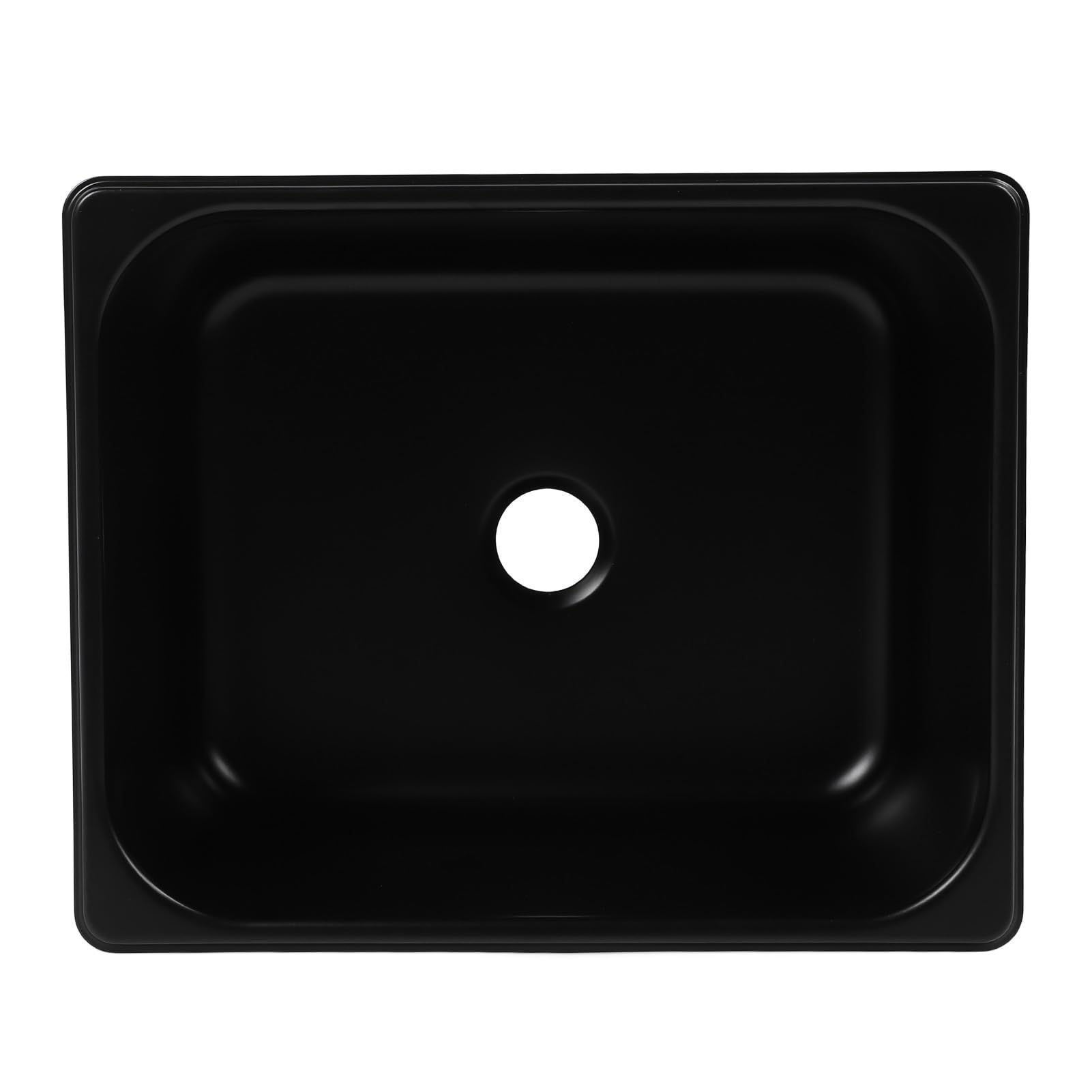 Lavello Cucina, Vasca Quadrata e Bacino 320 x 260 x 150 mm in Acciaio Inossidabile 304 con Scarico da 40 mm, per Food Truck, Caravan, Camper, Barche e Cucine Mobili