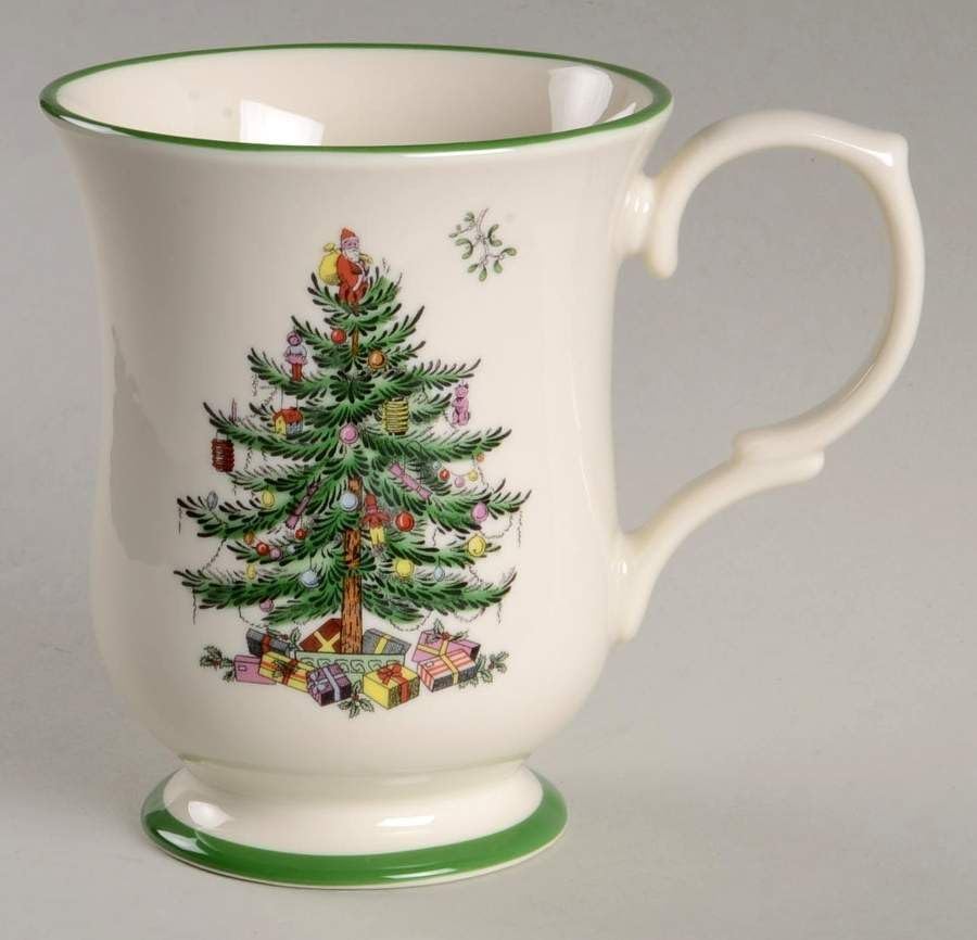 Spode-Christmas-Tree-Footed-Mug-12-Oz-Festive-Mug-for-Coffee-Hot-Cocoa-Lattes-Romantic-Shape-with-Santa-Design-Porcelain-Mug-Dishwasher-Microwave-Freezer-Safe-Gift-Boxed