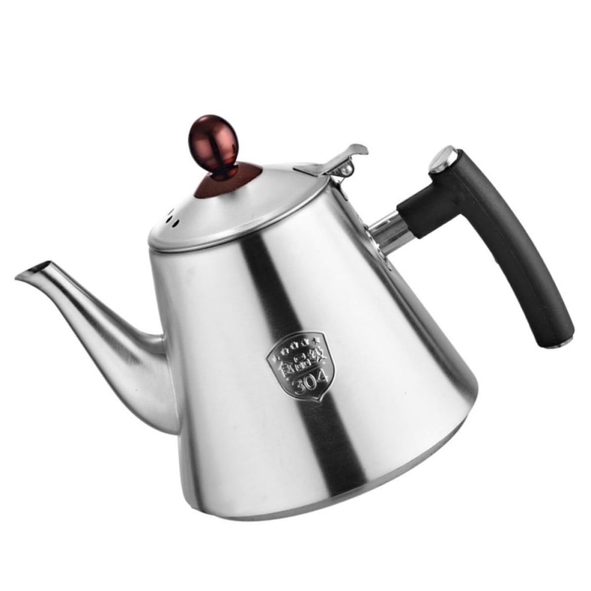 Bouilloire à induction inox 304 anti-calcaire facile à nettoyer à fond plat 1,2l