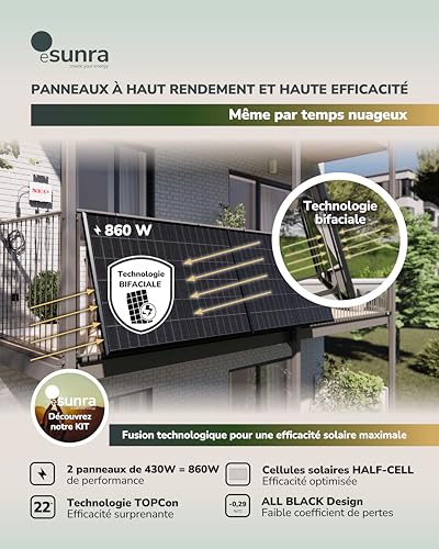 Micro-onduleur NEP BDM800W haute efficacité pour installation solaire