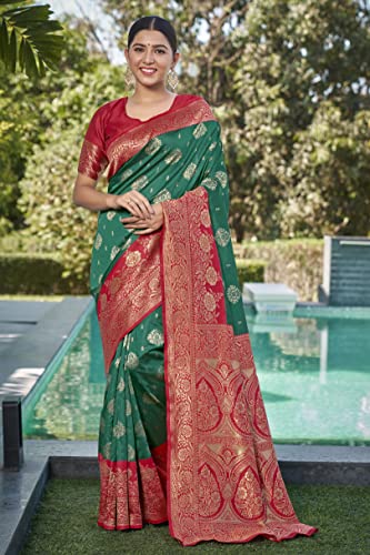 Image of Glory Sarees Women's Banarasi Silk Saree With Blouse Piece (Rich Silk101 Parent)