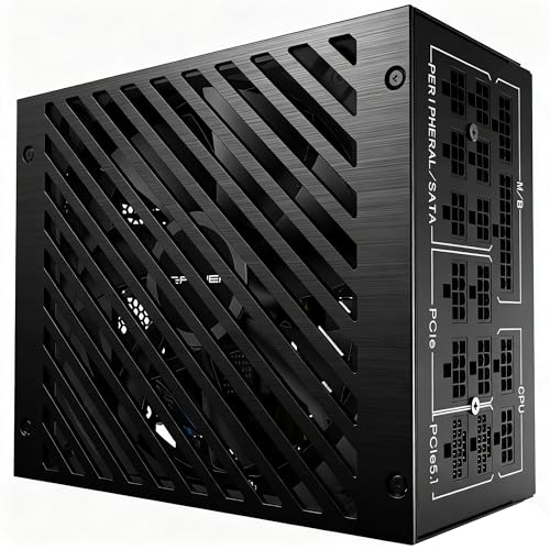 LC-POWER Platinum Pro LC1000P2-V3.1 1000 Watt PC Netzteil ATX 3.1 mit 80 Plus Platinum, 12VHPWR, Geräuscharmem 135mm Lüfter, 10 Jahre Garantie