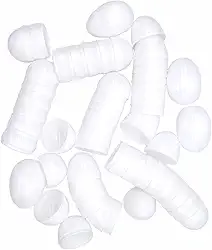 CellCase 30 ovos de páscoa de plástico branco branco em branco 30 peças