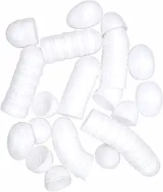 CellCase 30 ovos de páscoa de plástico branco branco em branco 30 peças