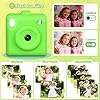 UIONVO Appareil Photo Instantané Enfant - 1080P HD Appareil Photo Enfant Caméra Vidéo avec 5 Rouleaux Papier D'impression Thermique/Carte 32GB,Cadeau Jouet de Noël pour Filles et Garçons 3-12 Ans,Vert #2