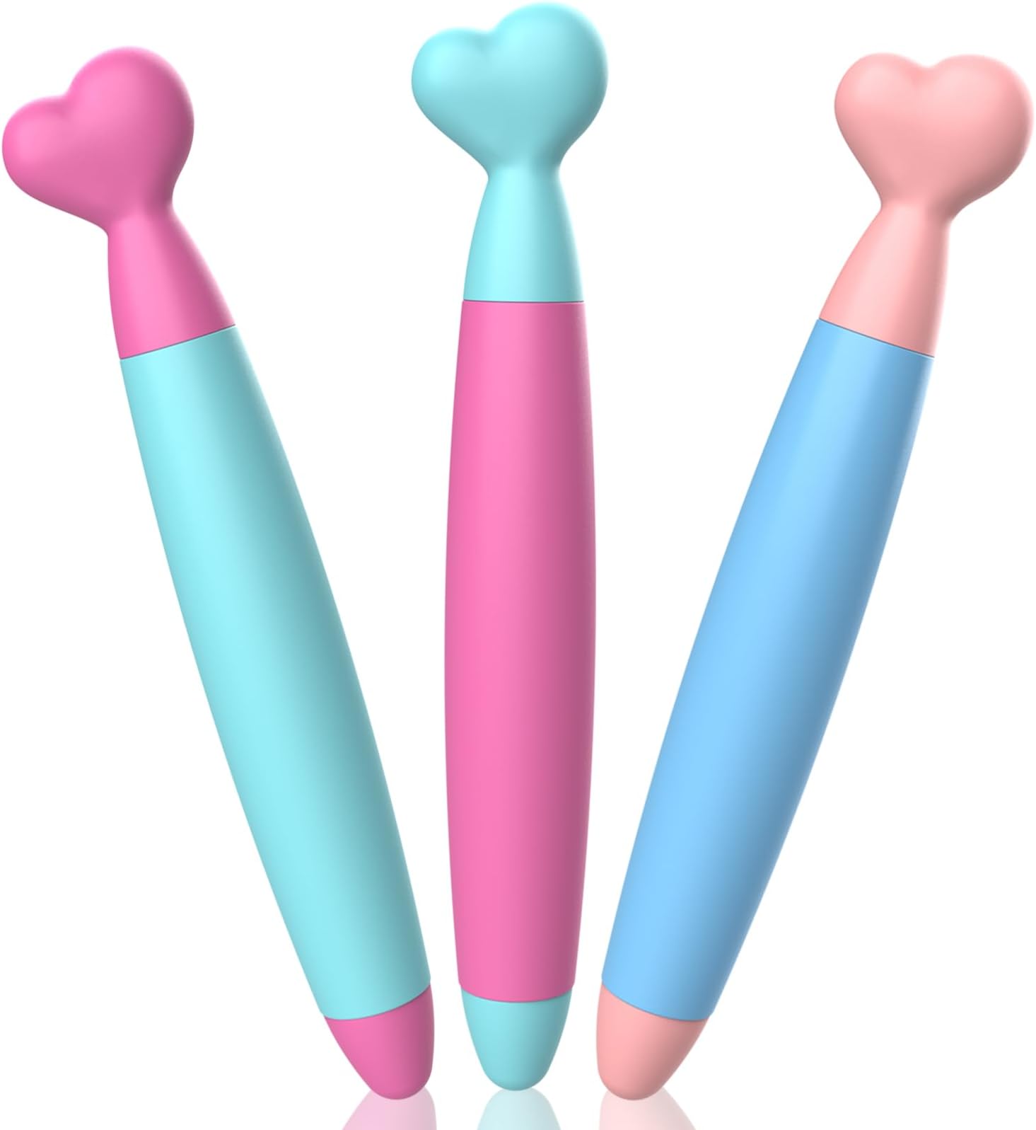 Digiroot Kids Stylus Pens - 3 Pack with Durable Rubber Tips, Compatible with Fire, iPad, iPhone, Android Tablets and Phones