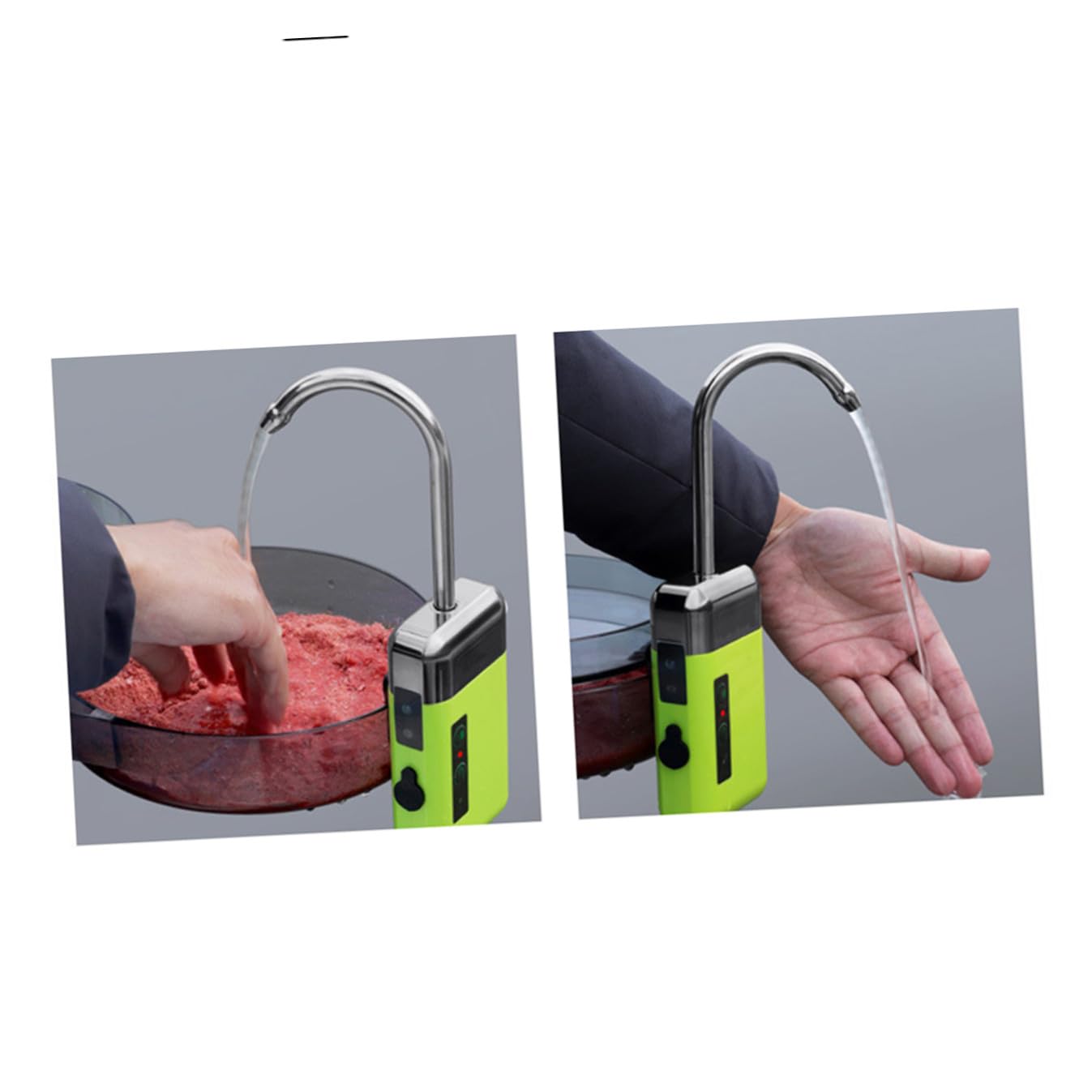 Bomba de Aire y Agua Recargable USB 2000ma 6l/ 1.8m | Abs Verde, Funcionamiento Silencioso, Uso Interior y Pesca Compatible Pecera E Hidroponía