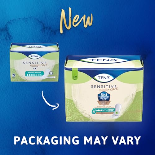 Image of Tena Sensitive Moderate Bladder Control Pads, Incontinence, Moderate Absorbency, 20 Count, 1 Pack
